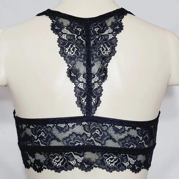 SMALL Gilligan Lace Pullover Nursing Wire Free Bralette Black NWT - Picture 4 of 6
